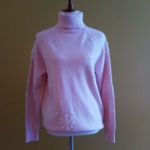Sold Eddie Bauer Snowflake turtleneck Sz L